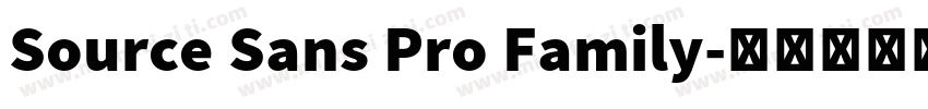 Source Sans Pro Family字体转换